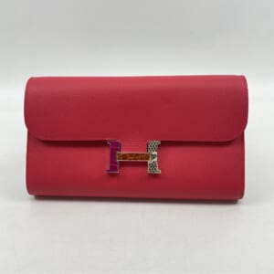 エルメス コンスタンス トゥーゴー 長財布 ローズメキシコ ヴォーエプソン アリゲーター×ニロティカス×リザード SV金具 Z刻 買取実績【買取日：2025年12月10日】