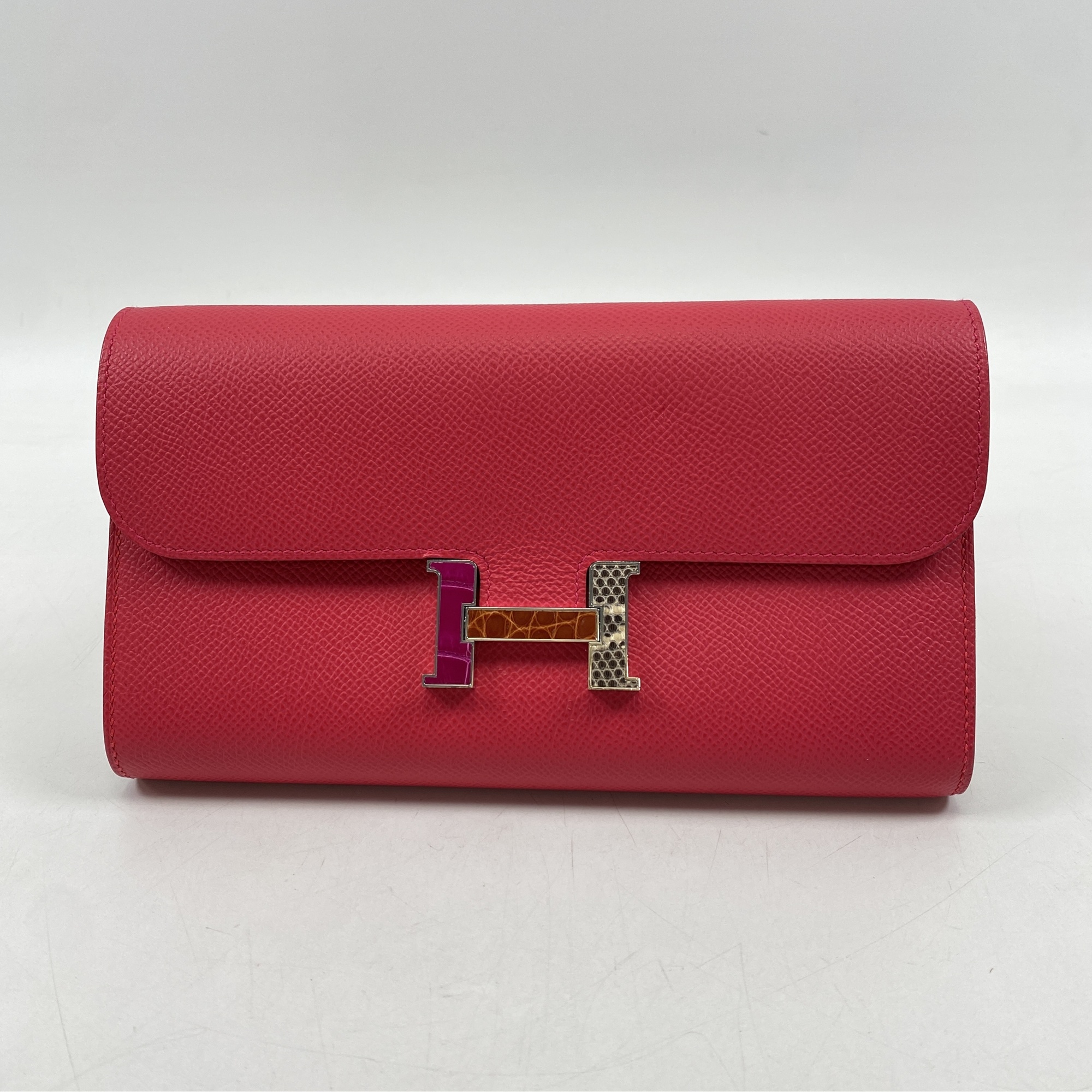 ★リユースのサカイ水戸店★ エルメス 長財布 赤 H×D×W クリーニング済み MT6241 エルメス コンスタンス トゥーゴー 長財布 ローズメキシコ ヴォー