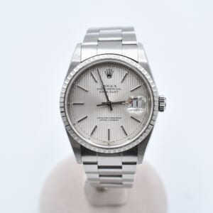 ロレックス デイトジャスト シルバータペストリー文字盤 SS/AT 16220 買取実績【買取日：2025年12月6日】