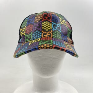 グッチ GGサイケデリック ベースボールキャップ 黒 PVC×キャンバス M 517074 買取実績【買取日：2025年11月23日】