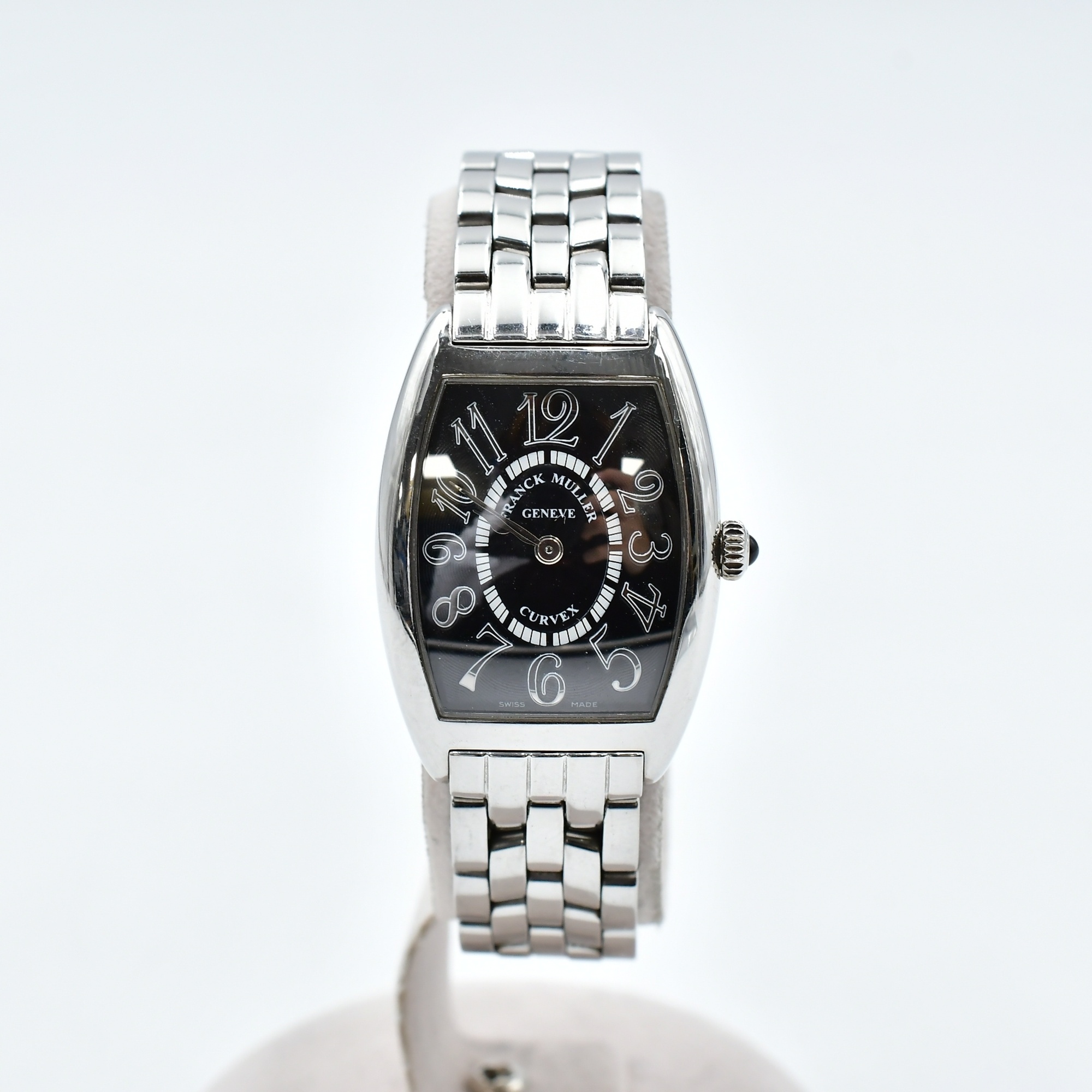 フランク ミュラー トノーカーベックス 黒文字盤 SS/QZ 1752QZREL 買取