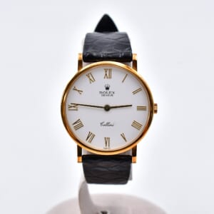 ロレックス チェリーニ 白文字盤 K18×革/手巻き 5112 買取実績【買取日：2025年12月9日】