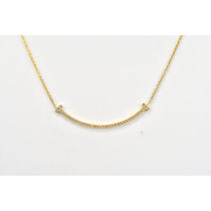 ティファニー Tスマイル スモール ダイヤ ネックレス Au750YG 買取実績【買取日：2025年12月6日】