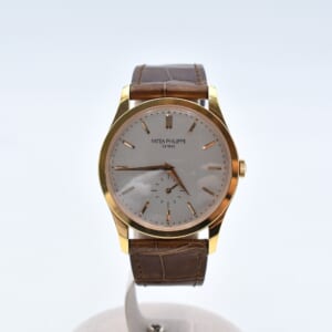 パテック フィリップ カラトラバ 白文字盤 750YG×革/AT 5196 買取実績【買取日：2025年11月22日】