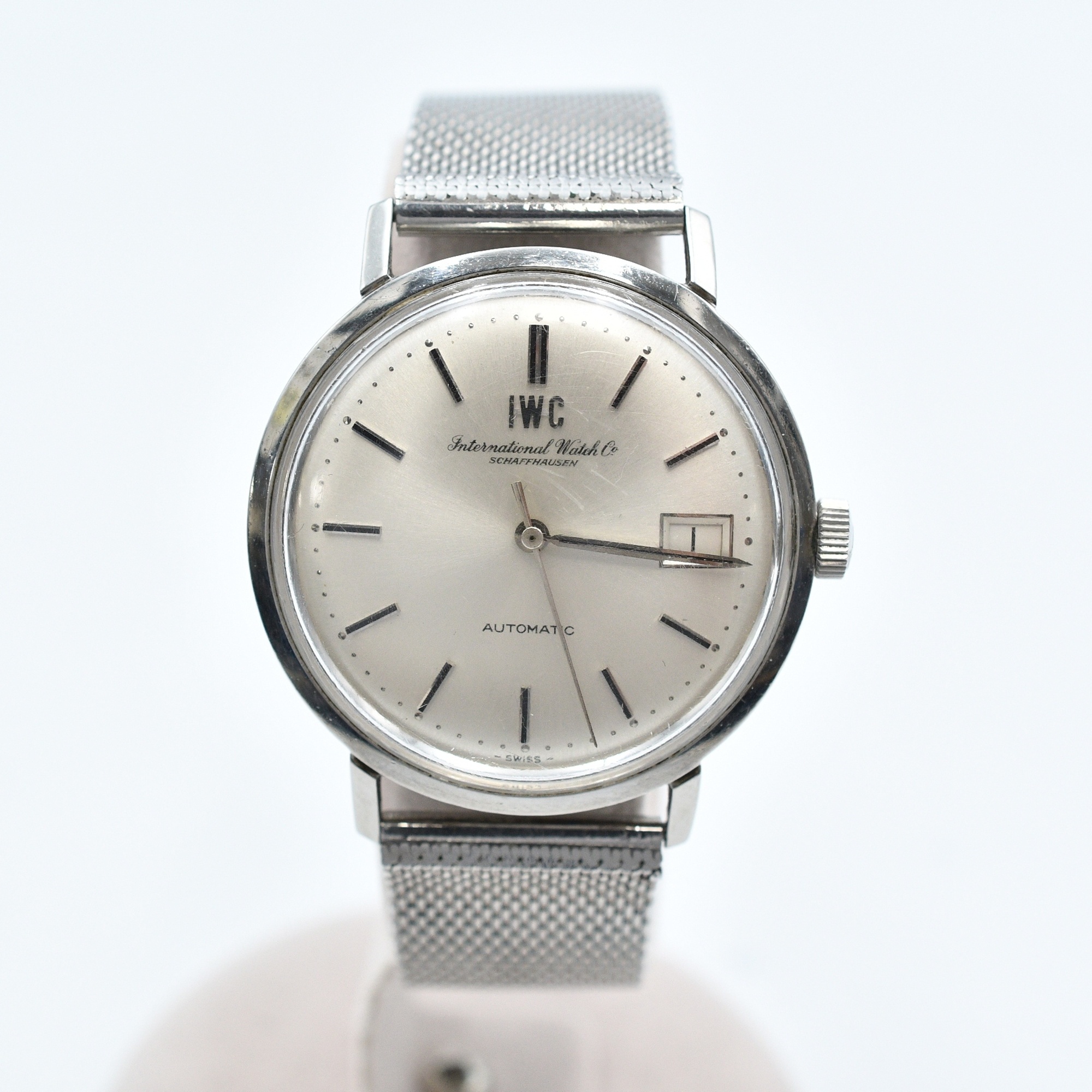 稼働品 IWC インターナショナルウォッチ レディース腕時計 自動巻 純正ブレス cal.442/魚リューズ/アンティーク/レア/ペラトン式/BVH379 IWC インターナショナルウォッチ