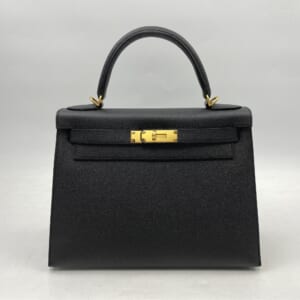 エルメス ケリー28 黒 エプソン A刻 GD金具 買取実績【買取日：2025年12月10日】