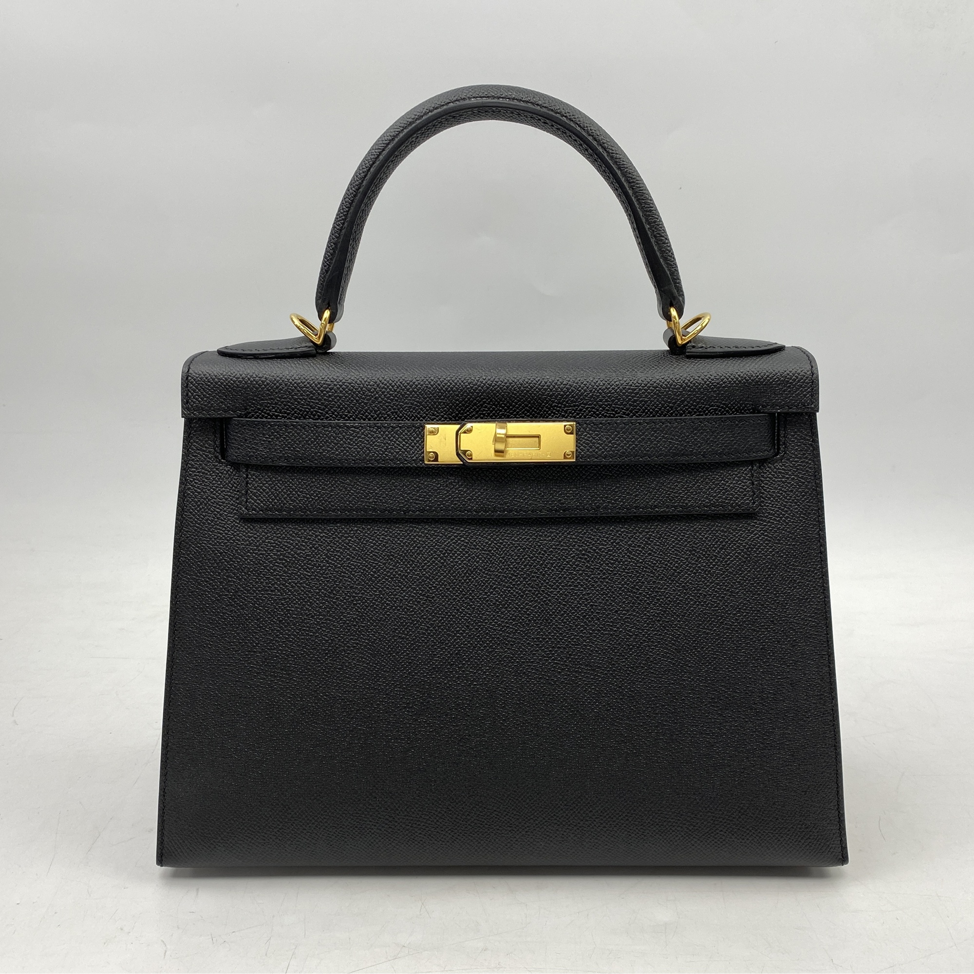 エルメス ケリー28 黒 エプソン A刻 GD金具 Aランク