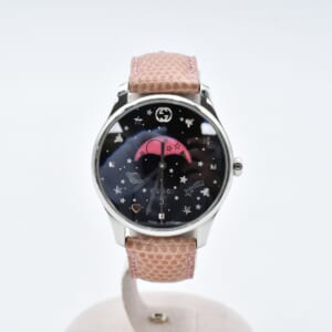 グッチ Gタイムレス 黒文字盤 SS×革/AT YA1264046 買取実績【買取日：2025年11月25日】