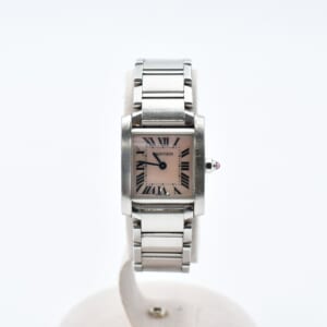 カルティエ タンクフランセーズSM ピンクシェル文字盤 SS/QZ W51028Q3 買取実績【買取日：2025年11月22日】