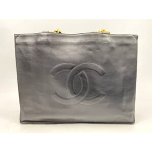 シャネル デカココマーク トートバッグ ラムスキン GD金具 黒 買取実績【買取日：2025年12月7日】