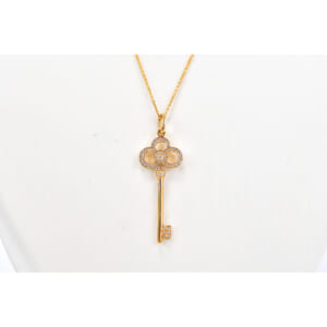 ティファニー クラウンキーダイヤネックレス AU750 買取実績【買取日：2025年12月3日】