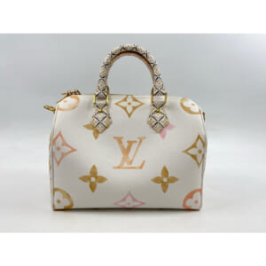 ルイ・ヴィトン スピーディ バンドリエール25 LVバイザプール ハンドバッグ ショルダーバッグホワイト ゴールド金具 PVCレザー RFID M22987 M22987 買取実績【買取日：2025年12月3日】