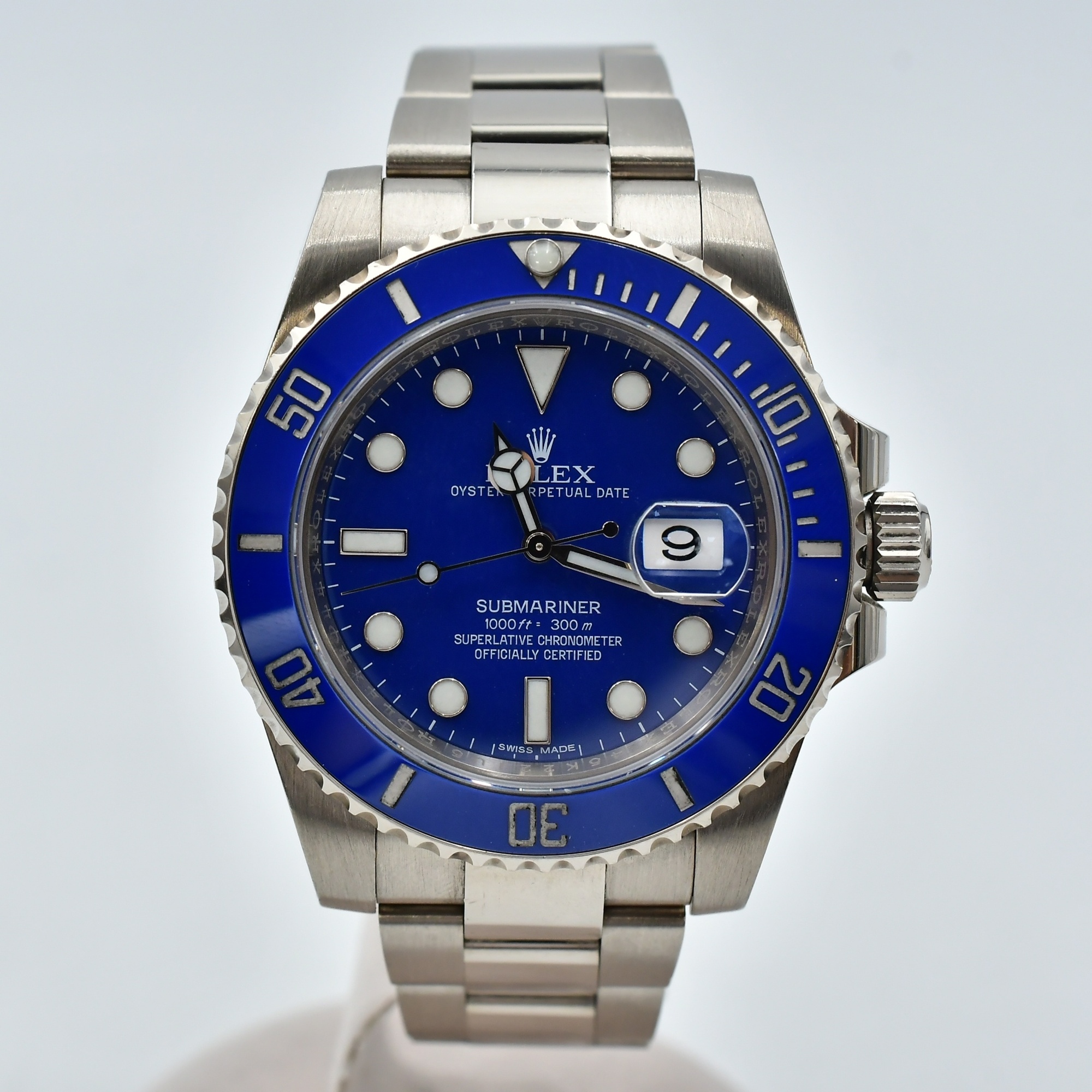 ロレックス サブマリーナー 青文字盤 WG/AT Bランク