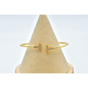 ティファニー Tワイヤー ダイヤブレス バングル YG 買取実績【買取日：2025年12月4日】