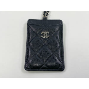 シャネル ココマーク チェーン カードホルダー カードケース パスケース ブラック キャビアスキン シルバー金具 買取実績【買取日：2025年12月4日】