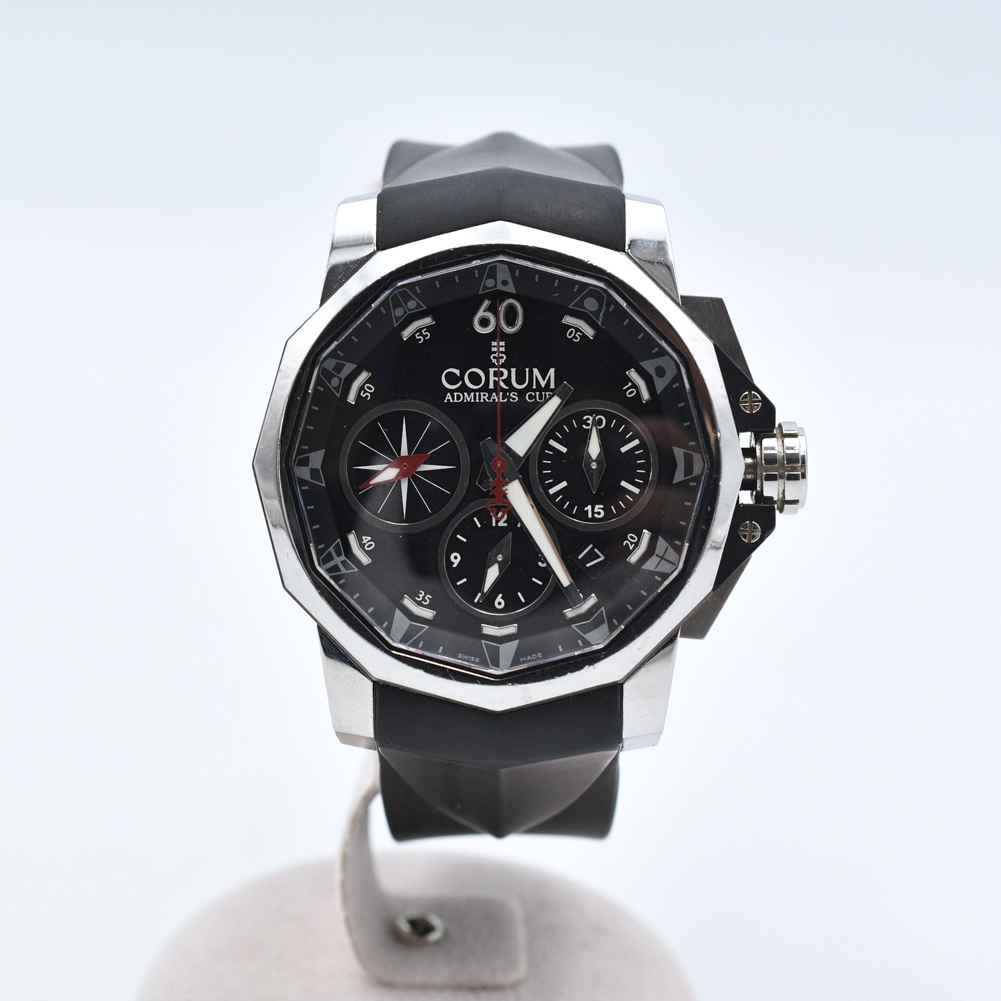 コルム アドミラルカップ 黒文字盤 SS×ラバー/AT Bランク