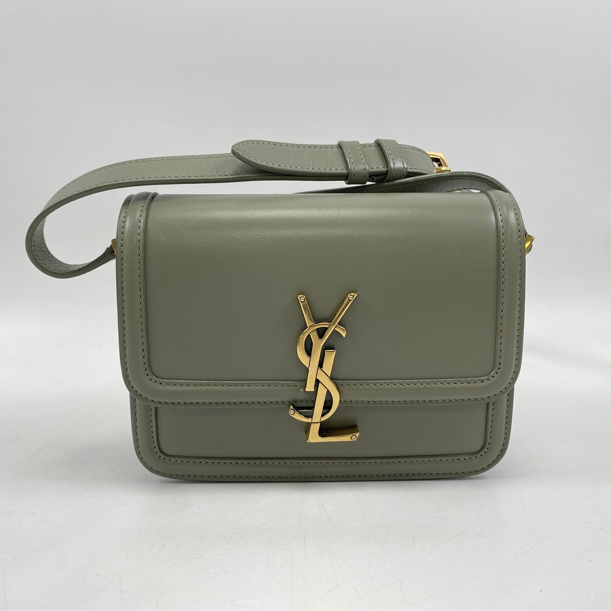 サンローラン ソルフェリーノ ショルダーバック ベージュ カーフスキン Bランク