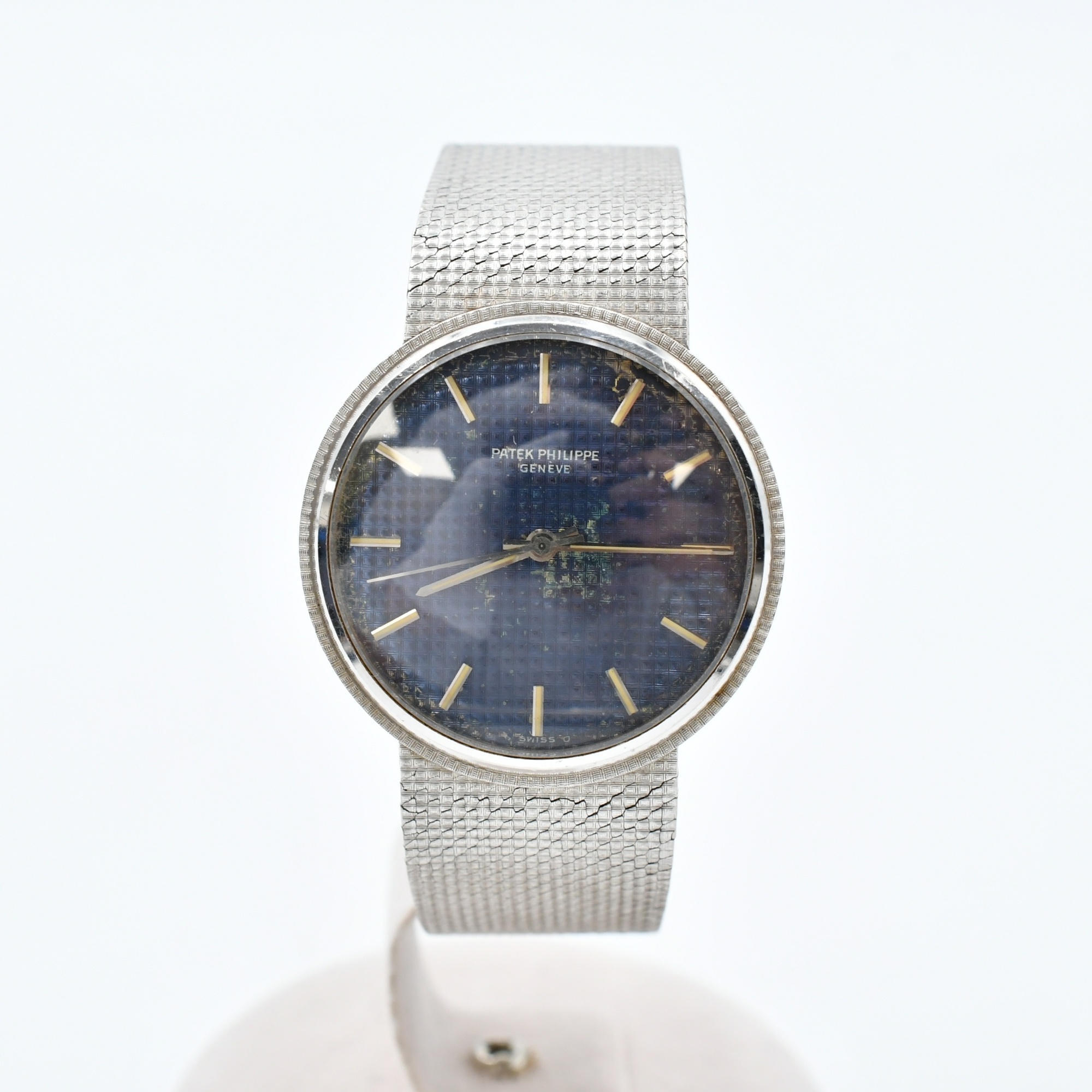 パテック フィリップ カラトラバ 青文字盤 WG/AT Bランク