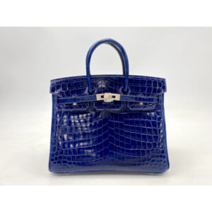 エルメス バーキン25 ニロティカスシャイン ブルーアンクル SV金具 D刻印 買取実績【買取日：2025年12月9日】