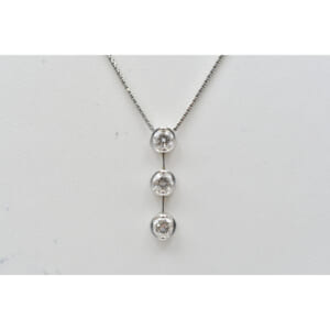 3Pダイヤネックレス K18WG 0.312ct 買取実績【買取日：2025年12月3日】