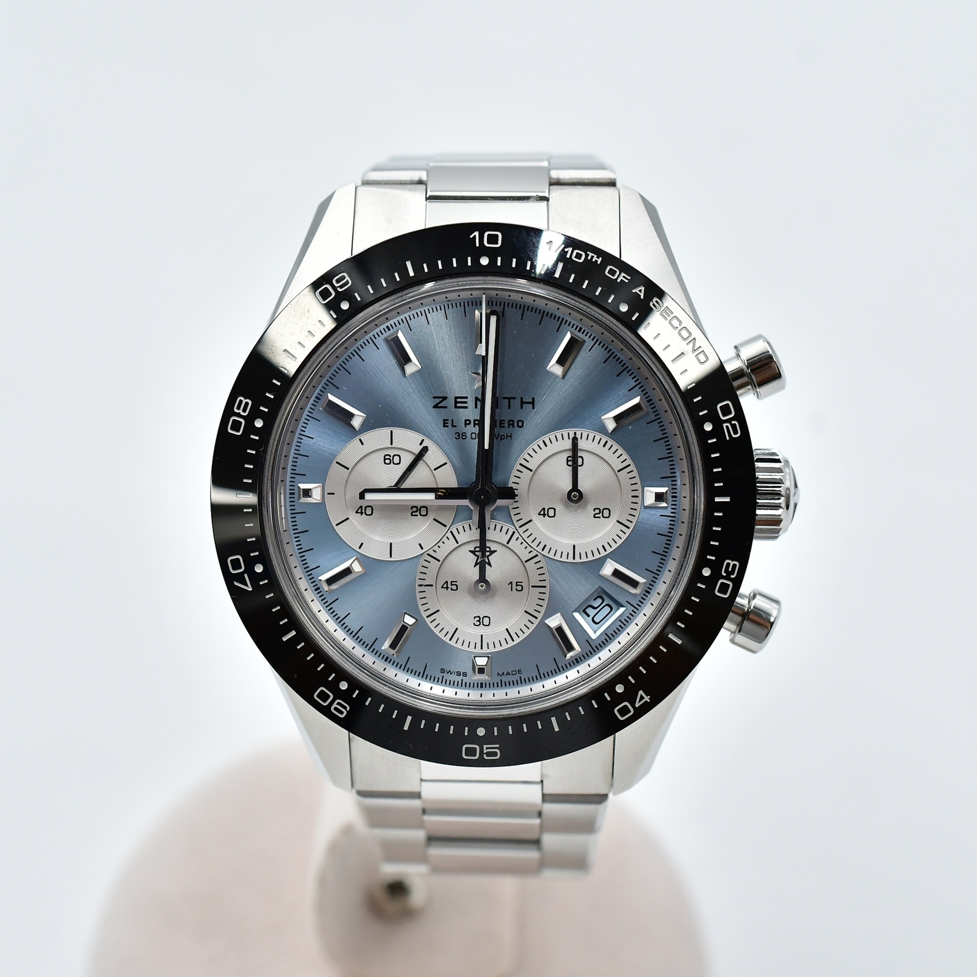 ゼニス クロノマスター スポーツ ヨシダ・リミテッド 限定300本 アイスブルー文字盤 SS/AT ABランク