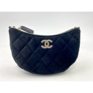 シャネル マトラッセ チェーンショルダーバッグ 黒 ベルベット GD金具 買取実績【買取日：2025年12月6日】