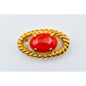 赤石ブローチ K18 買取実績【買取日：2025年12月10日】