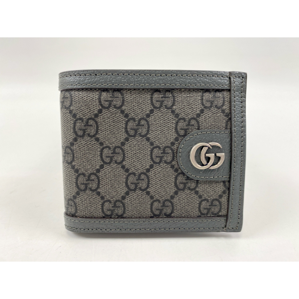 【BIGお買い物ラリー★30%OFFセール中】グッチ GUCCI 二つ折り財布グッチシマ グレー 灰色 レディース 中古 グッチ GGスプリーム 二つ折り財布 グレー 597609 買取実績【買取日