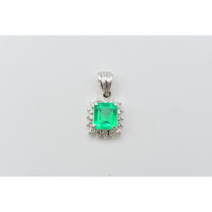 エメラルドメレダイヤネックレストップ Pt900 1.12ct 0.20ct 買取実績【買取日：2025年12月4日】