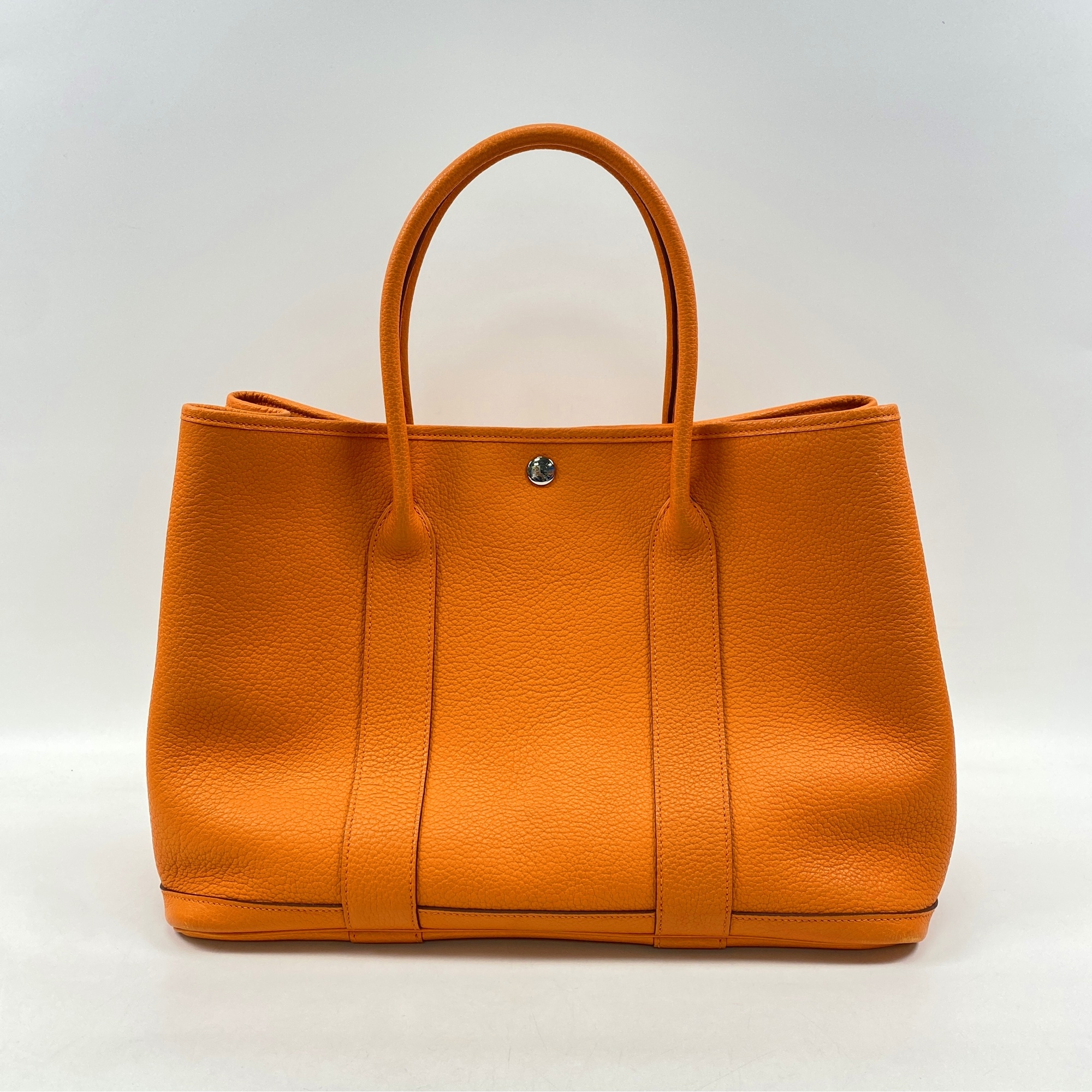 エルメス ガーデンパーティPM オレンジ系 ネゴンダ SV金具 □N刻印