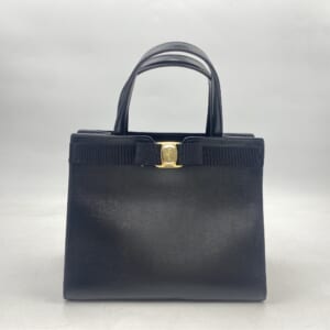 サルヴァトーレ フェラガモ ヴァラ 2WAYハンドバッグ 黒 レザー 買取実績【買取日：2025年11月23日】