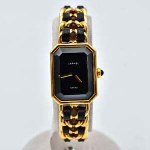 シャネル プルミエールL 黒文字盤 GP×革/QZ H0001 買取実績【買取日