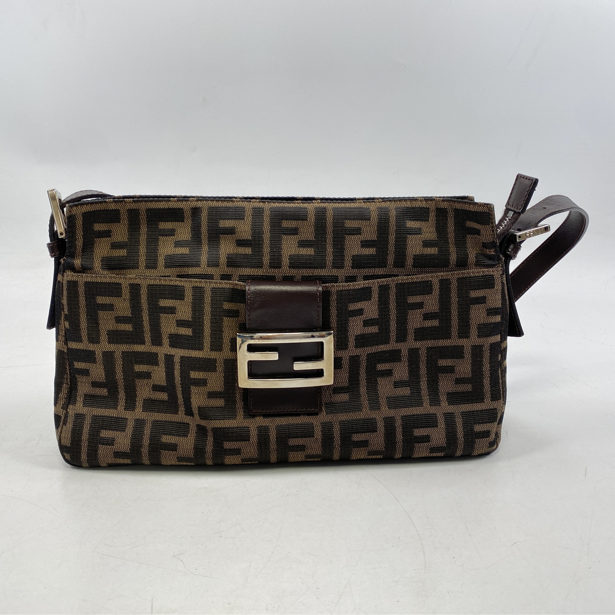 【美品】フェンディ　レザージャケット　ズッカ柄　裏地総柄　ブラック　42 中古・古着通販】FENDI (フェンディ) ZUCCA JACKET/ズッカ柄ジャケット