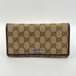 グッチ ダイアナ ジャンボGG ラウンドファスナー長財布 ベージュ