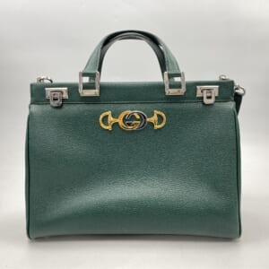 グッチ ズゥミ 2WAYハンドバッグ グリーン レザー 564714 買取実績【買取日：2025年11月23日】