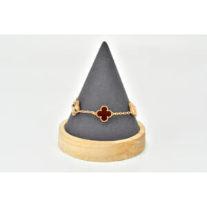 ヴァンクリーフ＆アーペル ヴィンテージアルハンブラ ブレスレット 5モチーフ カーネリアン ギョーシェ K18PG VCARP7RP00 買取実績【買取日：2025年10月7日】