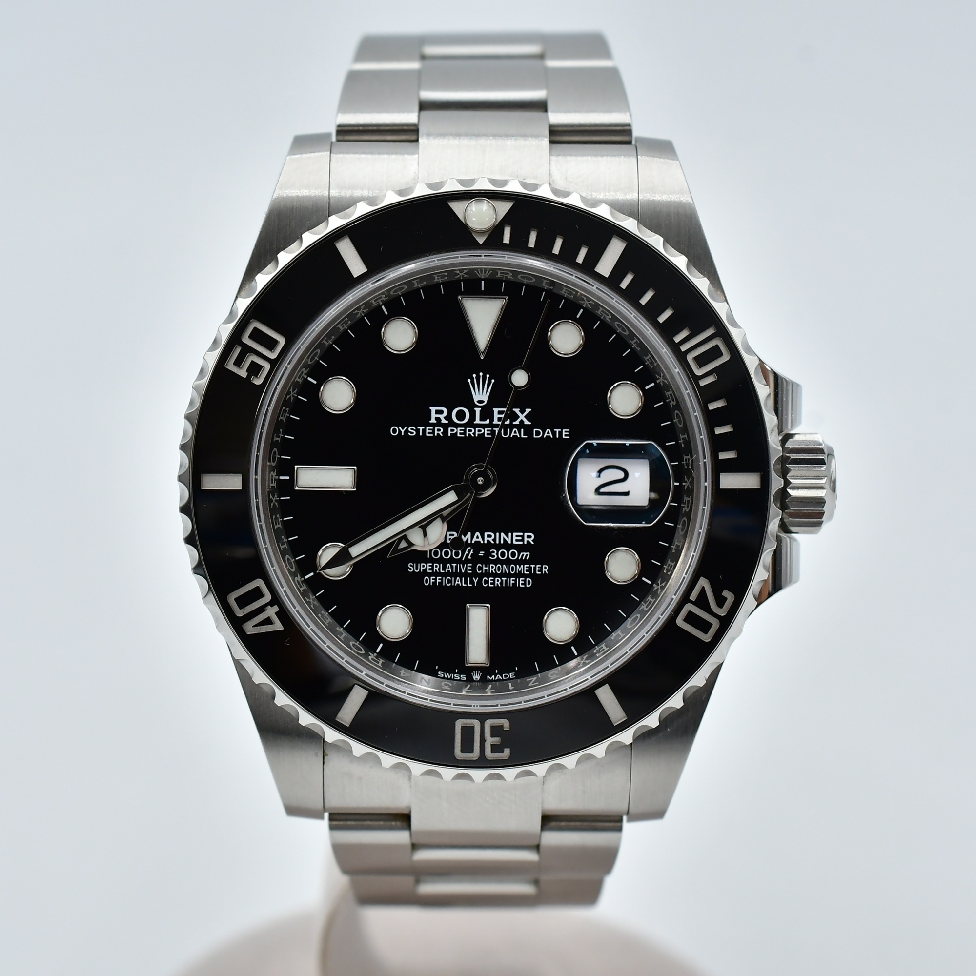 ロレックス サブマリーナーデイト 黒文字盤 SS/AT Aランク