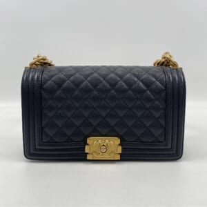 シャネル ボーイシャネル25 キャビア チェーン 2WAYバッグ 黒 GD金具 買取実績【買取日：2025年11月14日】