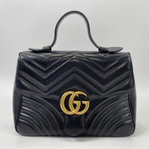 グッチ スモールトップハンドルバッグ GGマーモント ブラック 498110 買取実績【買取日：2026年1月19日】