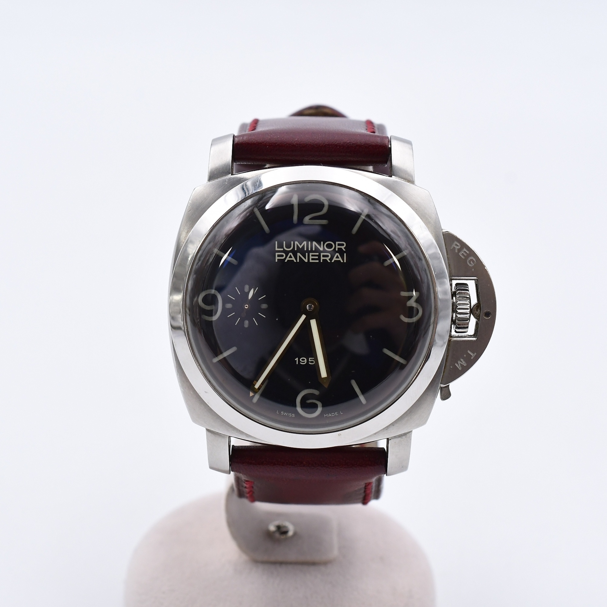 パネライ ルミノール 1950 2002年スペシャルエディション 黒文字盤 SS/手巻/革 ABランク