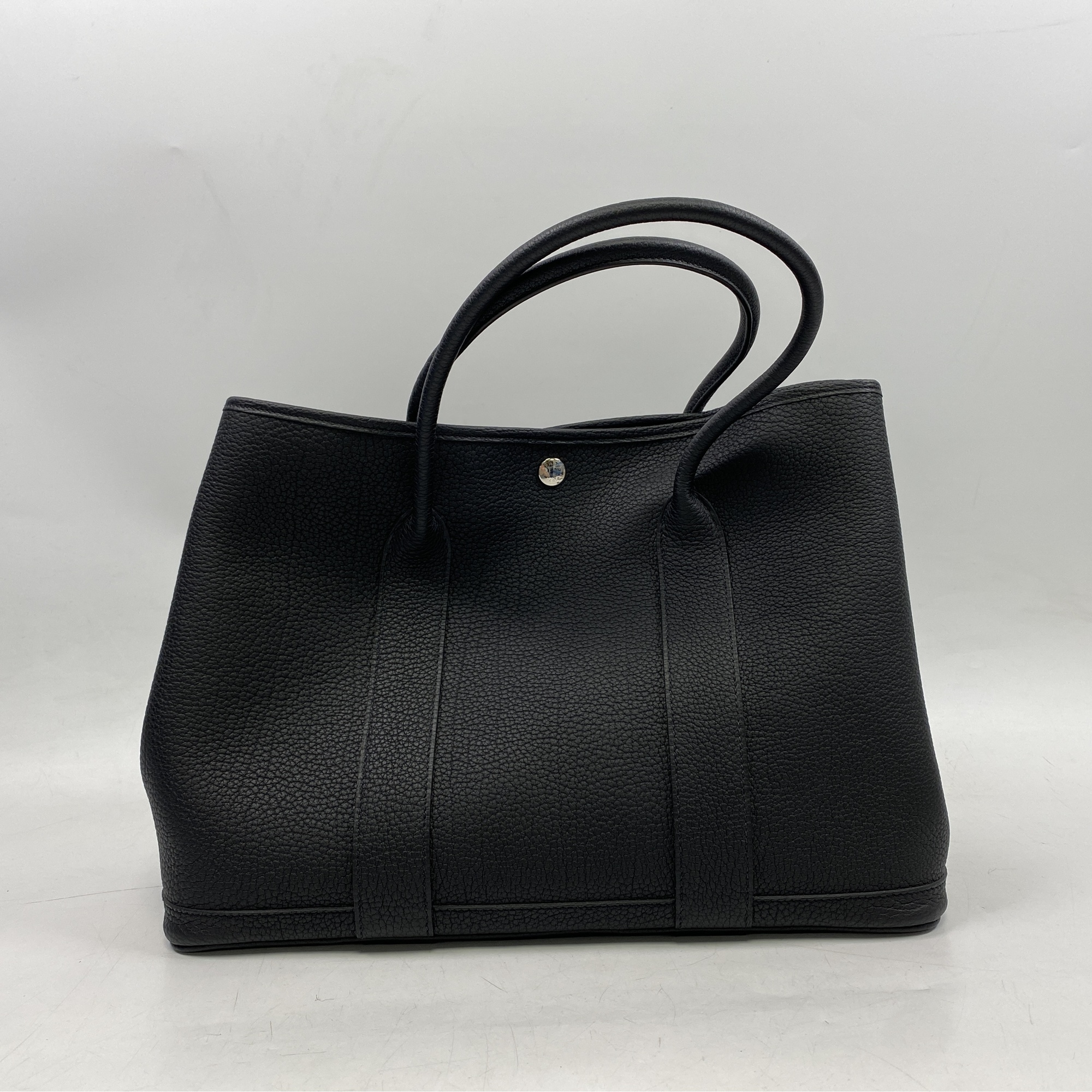 エルメス エルメス ガーデンパーティPM 黒 ネゴンダ SV金具 U刻印 買取