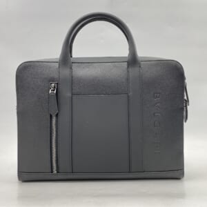 ブルガリ ブリーフケース ミディアム ロゴエンボス 2WAYショルダー カーフレザー 黒 291917 買取実績【買取日：2026年1月20日】