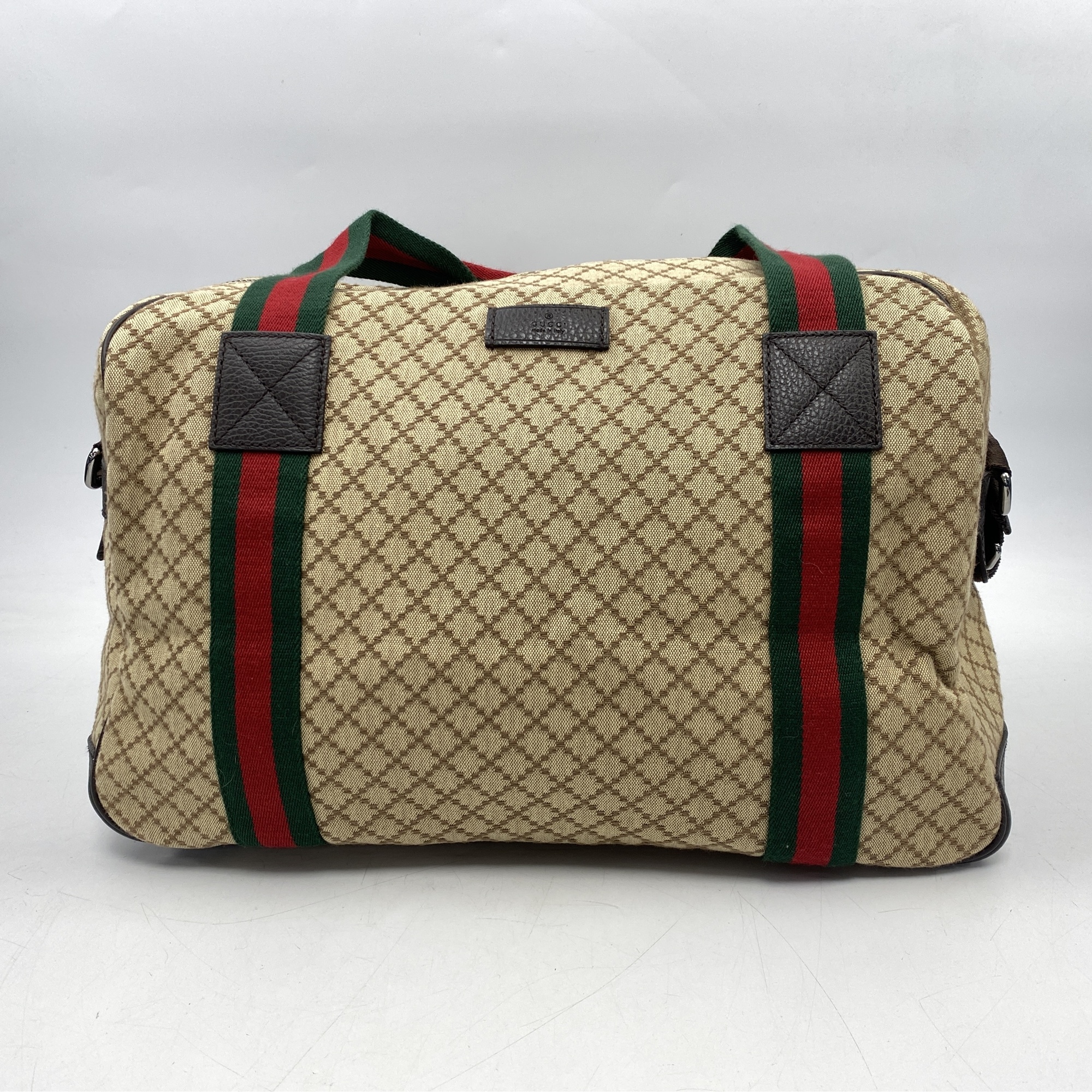 グッチ シェリーライン ディアマンテ ボストンバッグ キャンバス