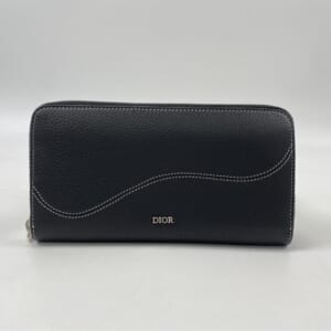 ディオール サドル ロングジップ ラウンドファスナー 長財布 ブラック レザー 2ADBC315YKK 買取実績【買取日：2026年1月4日】
