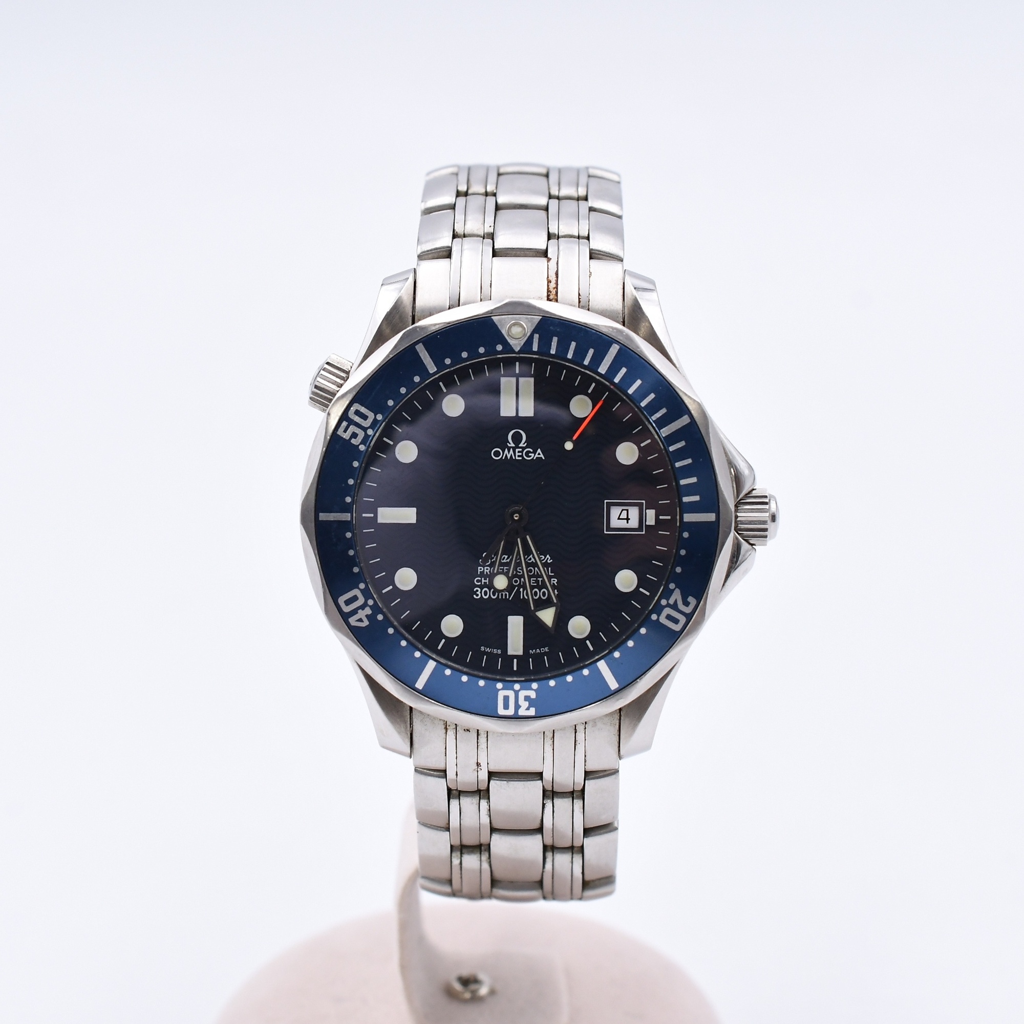 オメガ シーマスター ダイバー プロフェッショナル デイト 青文字盤 SS/AT Bランク