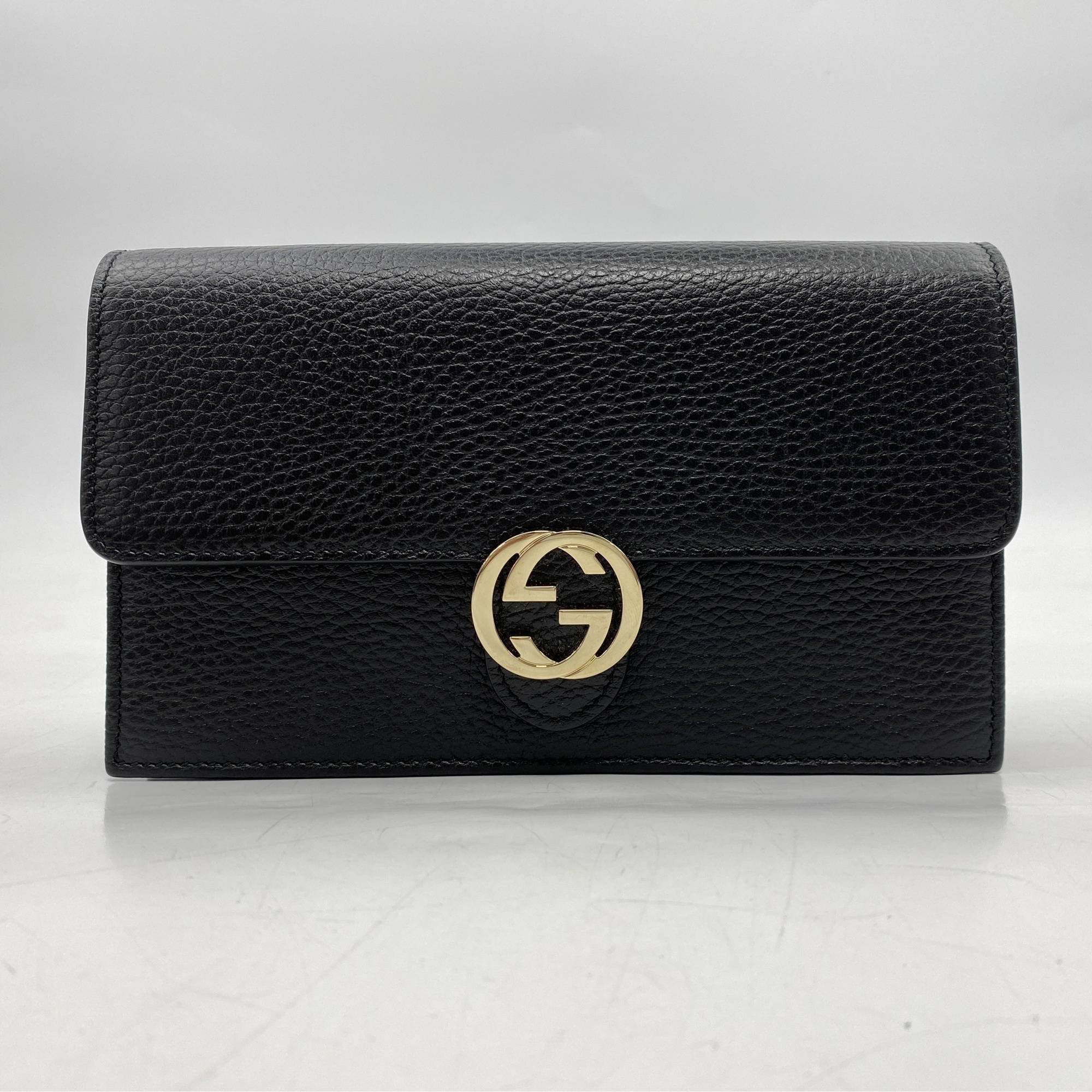 グッチ インターロッキングG チェーンウォレット ABランク