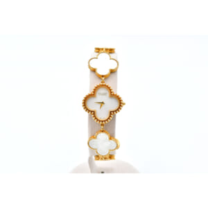 ヴァンクリーフ＆アーペル ヴィンテージアルハンブラウォッチ シェル文字盤 YG/QZ VCARO40T00 買取実績【買取日：2025年9月6日】