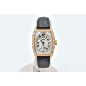 フランク ミュラー トノーカーベックス シルバー文字盤 ダイヤベゼル ダイヤバックル PG×革/手巻き 1752S6D 買取実績【買取日：2025年8月17日】