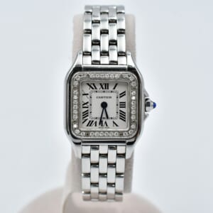 カルティエ パンテールSM シルバー文字盤 ベゼルダイヤ SS/QZ W4PN0007 買取実績【買取日：2025年10月14日】