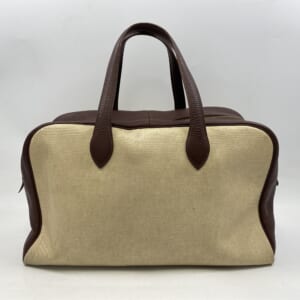 エルメス ヴィクトリア43 ブラウン系 トワルアッシュ×レザー SV金具 買取実績【買取日：2026年1月16日】